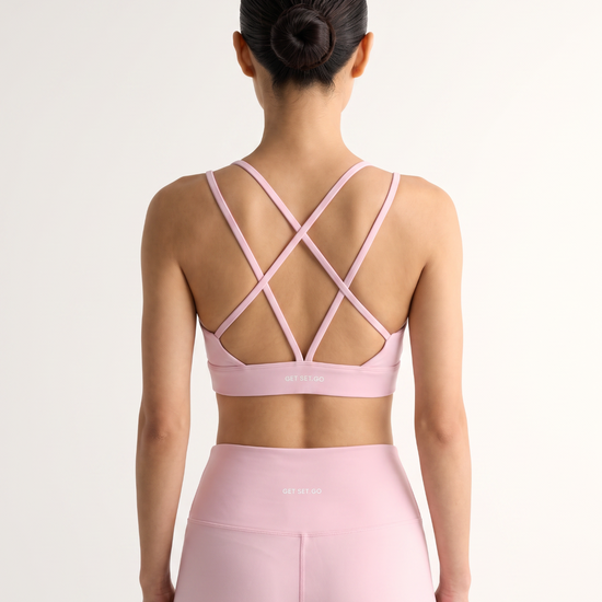 The Daily Pilates Bra in Pink - view 2