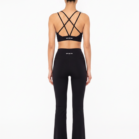 The Daily Flare Leggings in Black - view 1