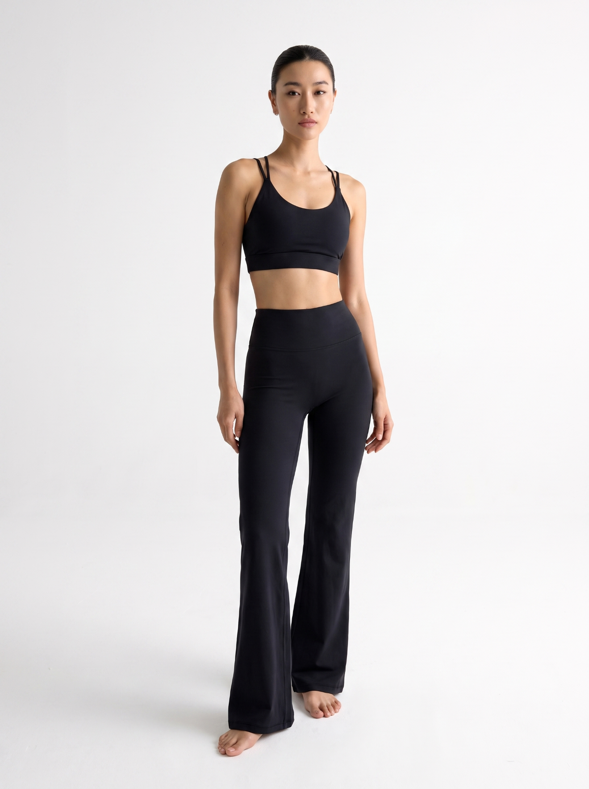 The Daily Flare Leggings in Black - view 2