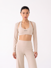 The Daily Layer Shrug in Nude - view 2